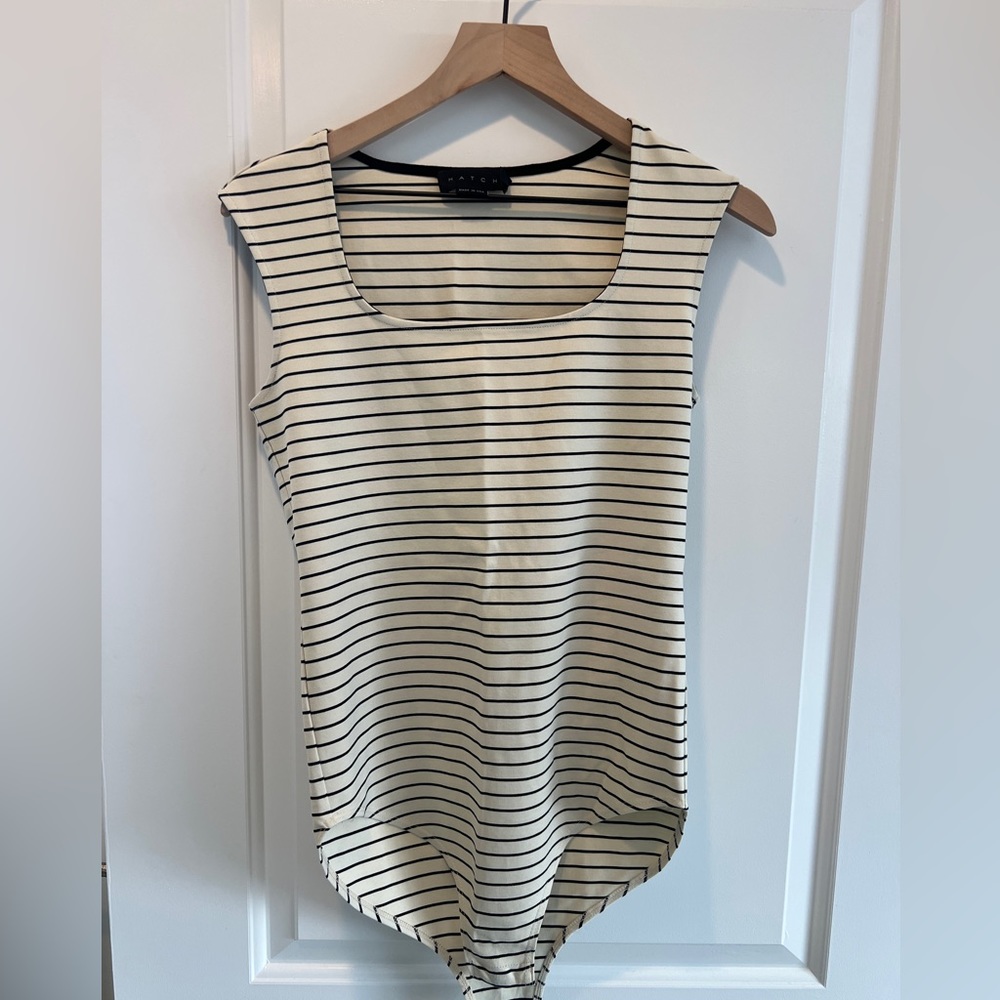 Hatch The Chelsea Bodysuit - Cream / Black - Size 1
